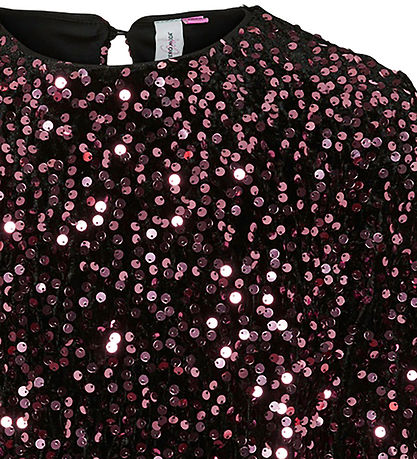 Vero Moda Girl Kjole - VmBella - Blåck/Rosegold Sequins