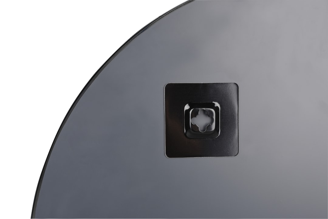 Wandspiegel MILA rund 50 cm schwarz