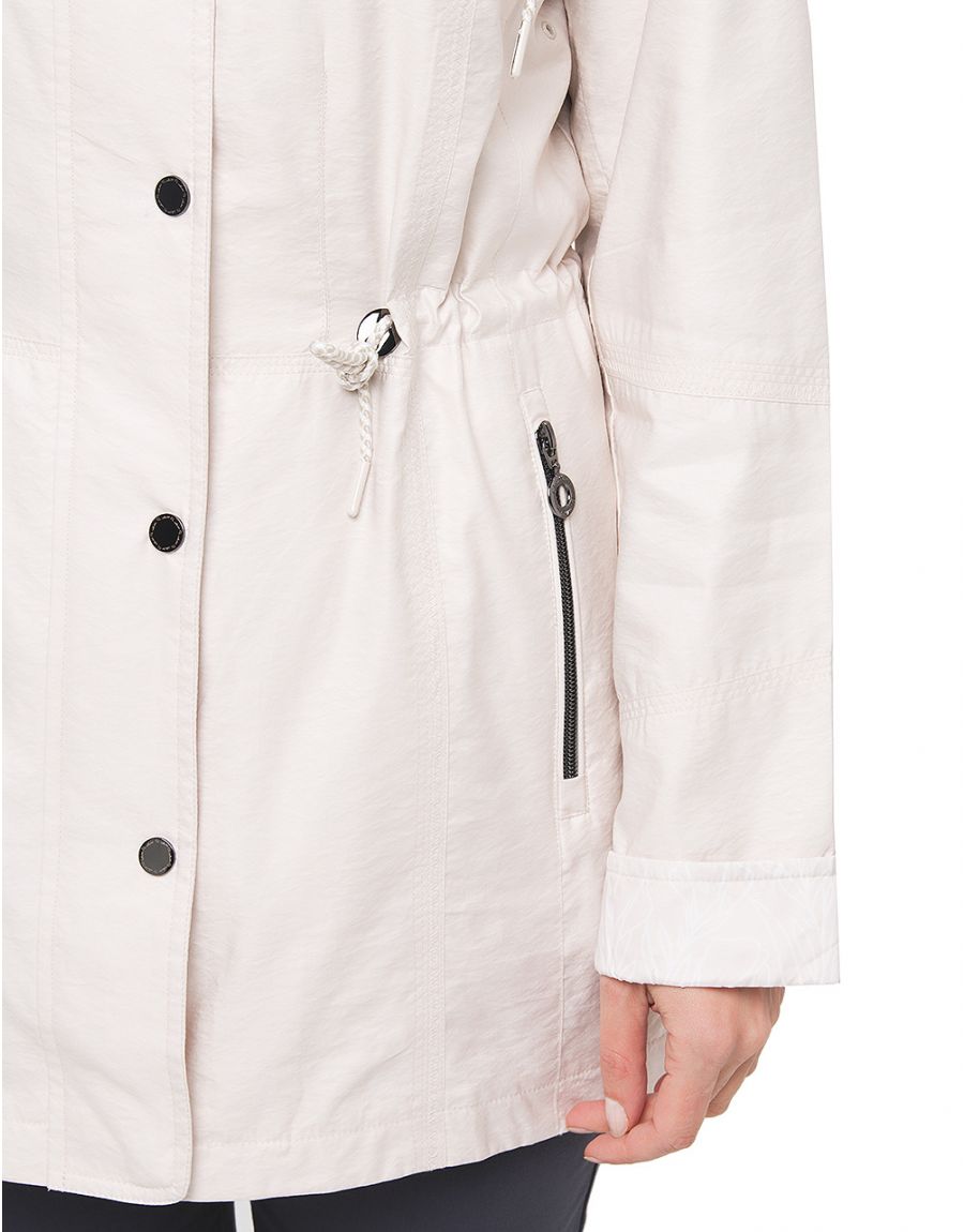 Parka longue beige