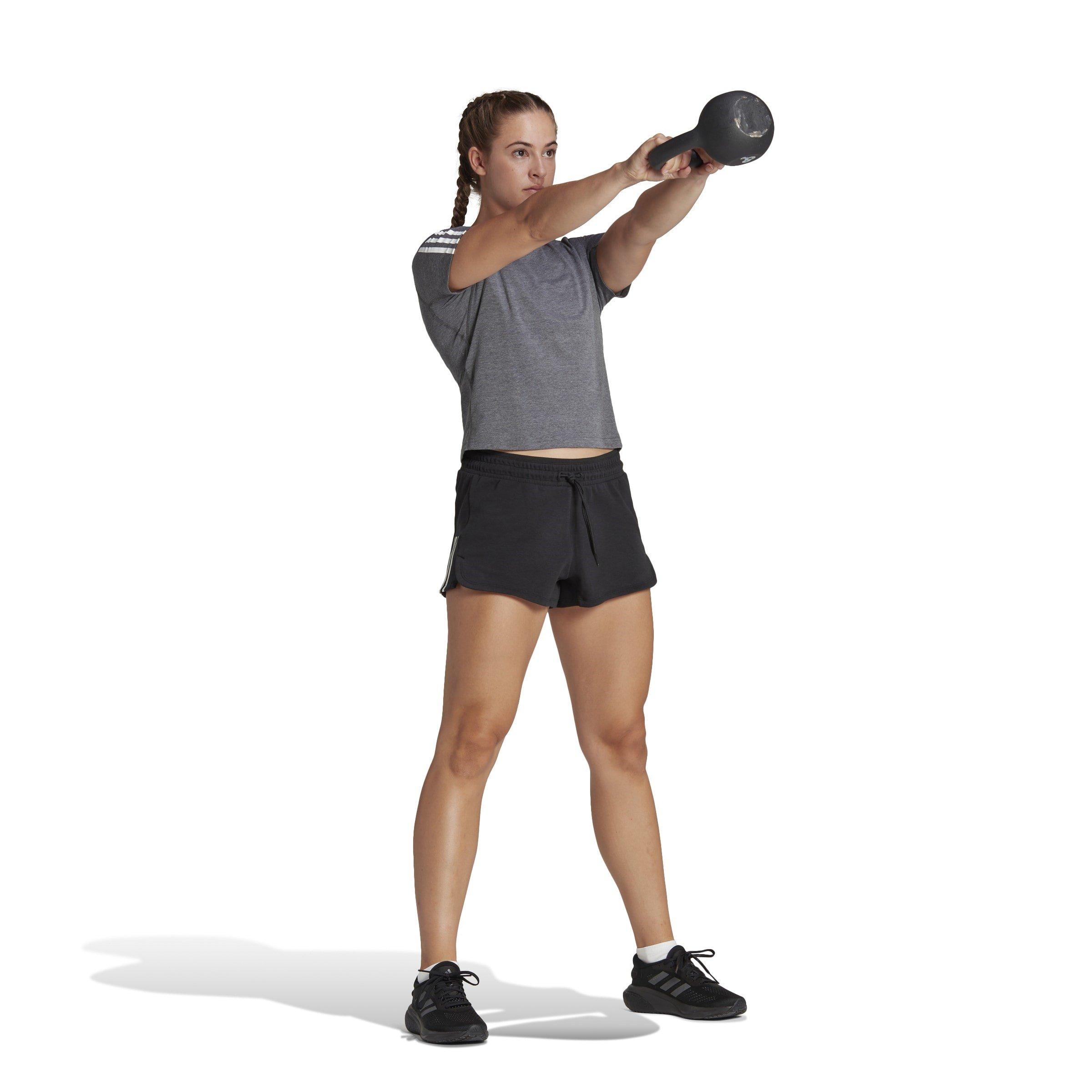 adidas Train Essentials 3 Stripe Pacer Shorts Womens