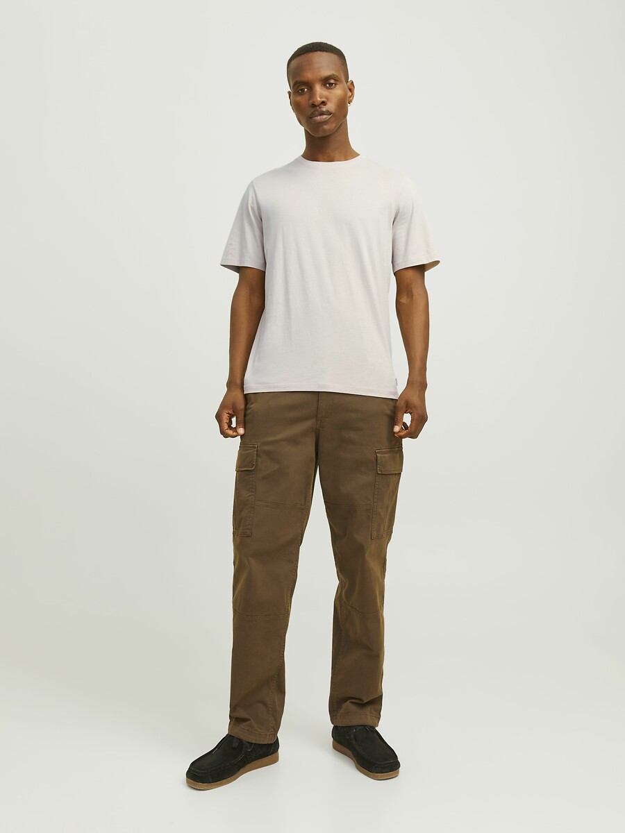 JACK & JONES<br>Camiseta de gola redonda em algodão orgânico
