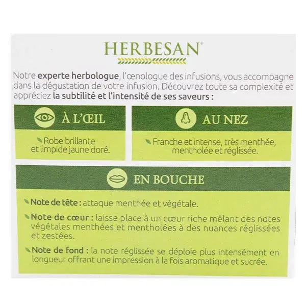 Herbesan Organic Easy Transit Infusion Sabor Menta nº 2 - 20 sachês