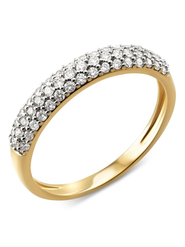 Pavé-Band-Ring, 49 Lab Grown Brillant, 0,50 ct., Gold 585
