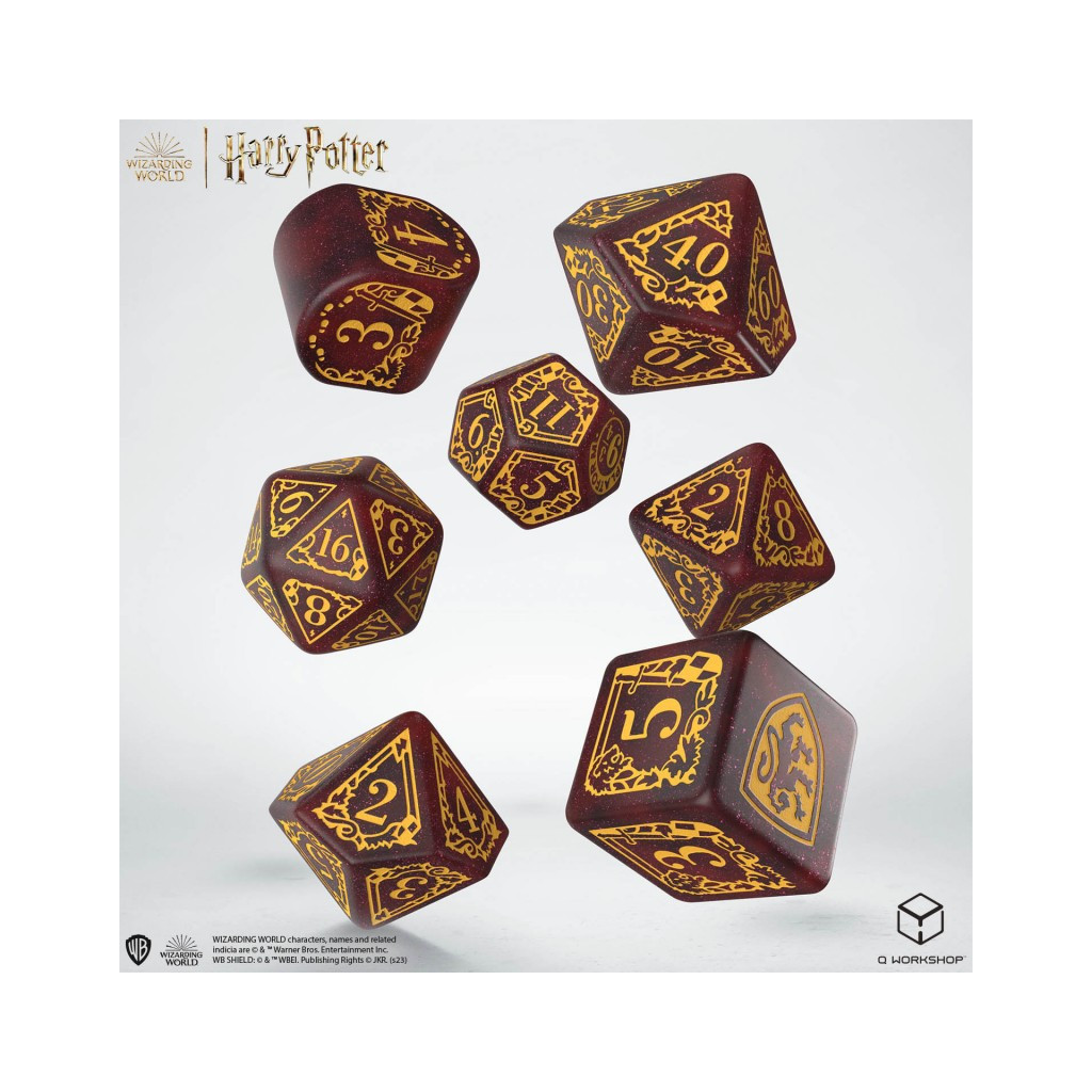 Set de dés Harry Potter - Gryffondor Rouge