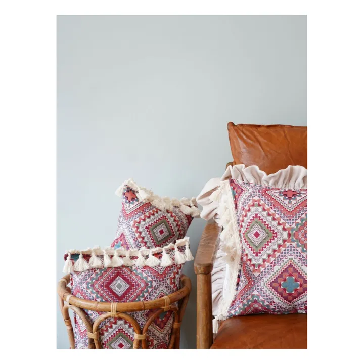 Moi Mili Coussin Boho | Rouge