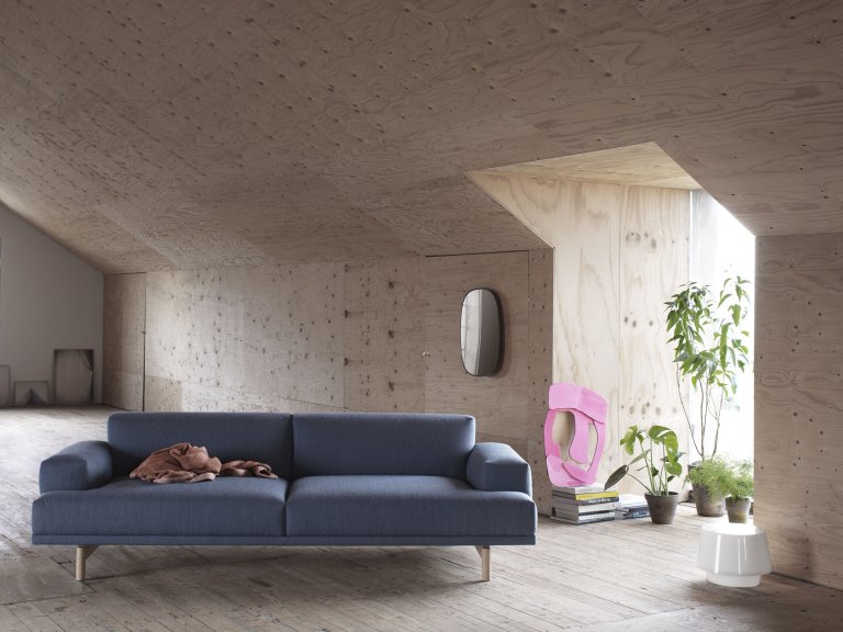 Muuto Framed spiegel small grijs/normaal glas
