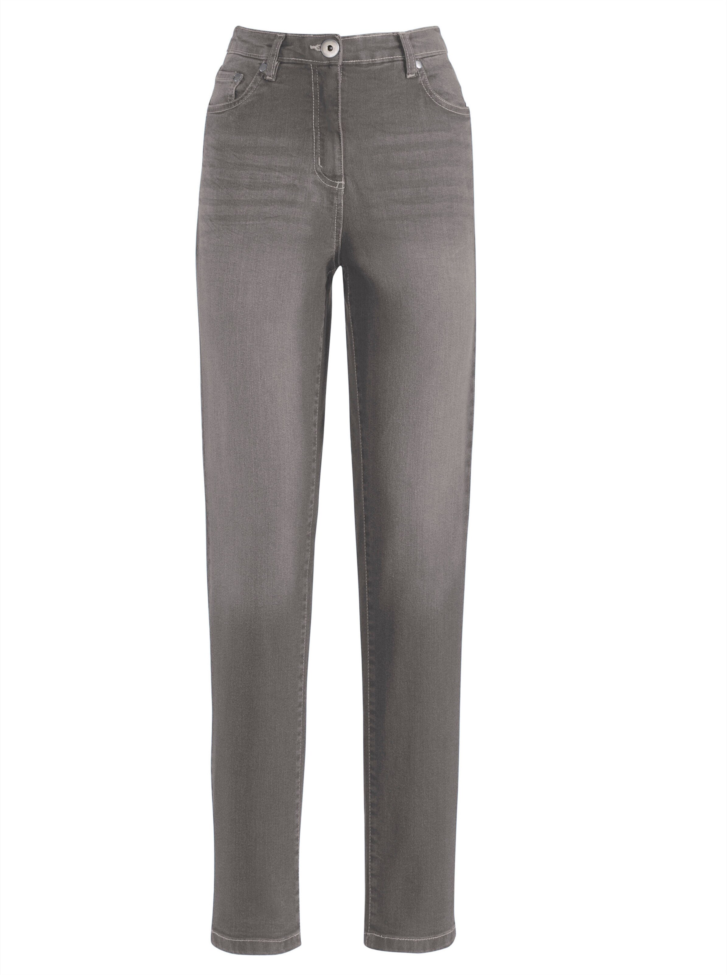 Stretch-Jeans in grey-denim