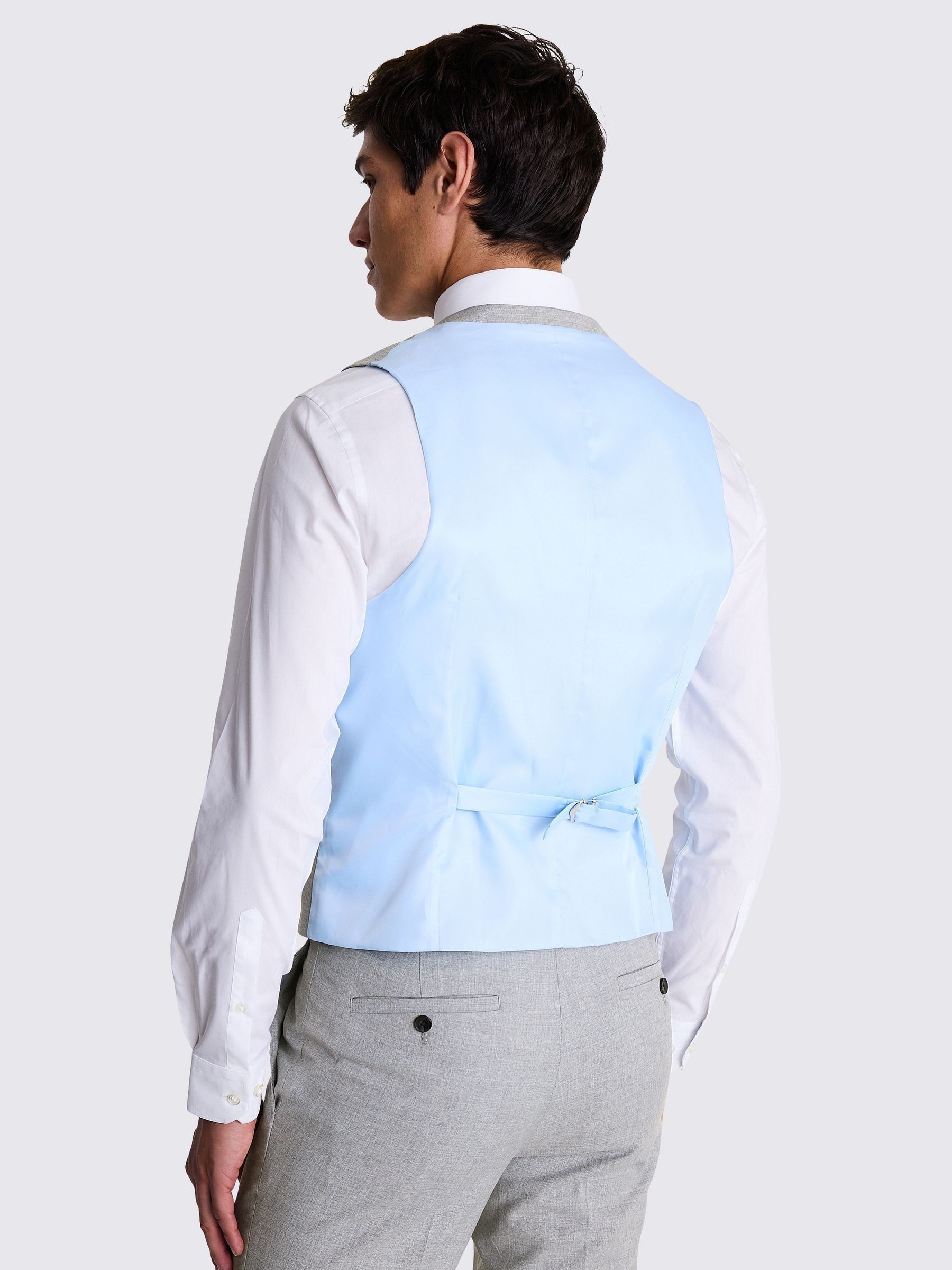 Grijs - MOSS Slim Fit Stretch Gilet