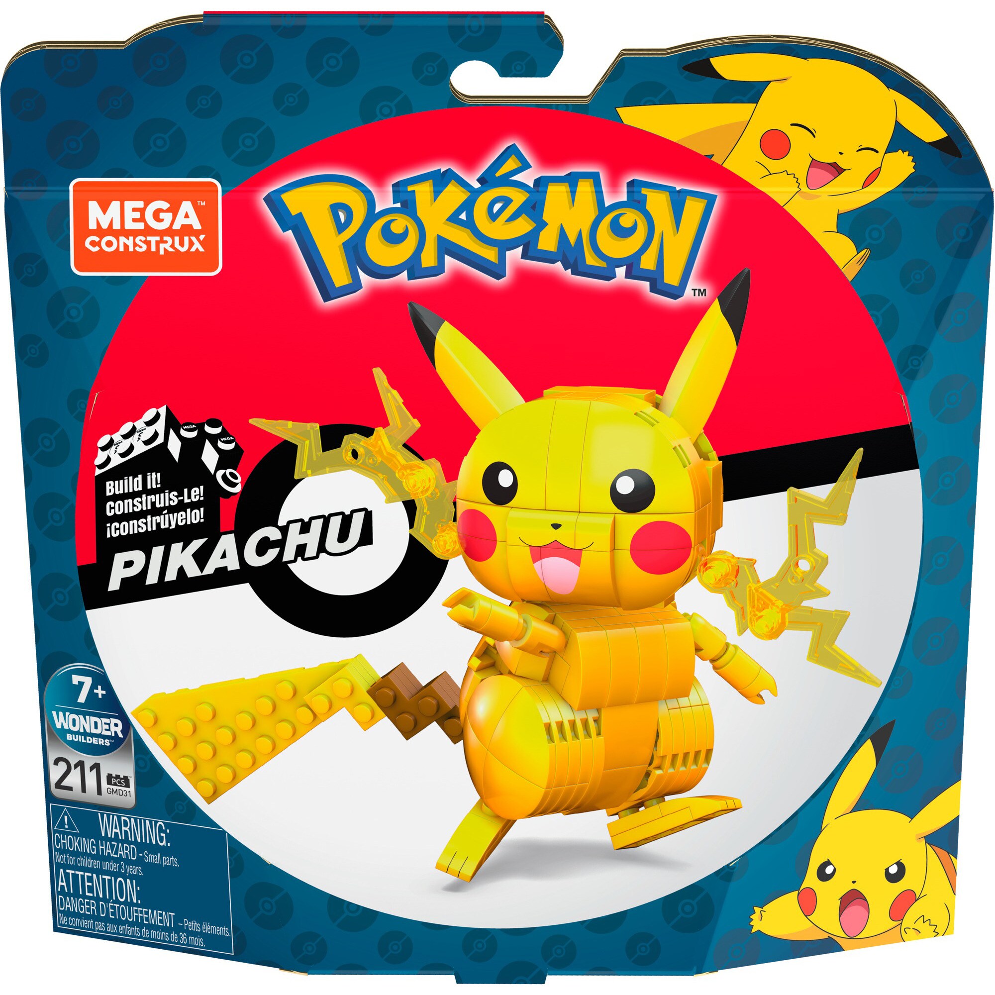 Mattel Konstruktionsspielzeug MEGA Pokémon Pikachu