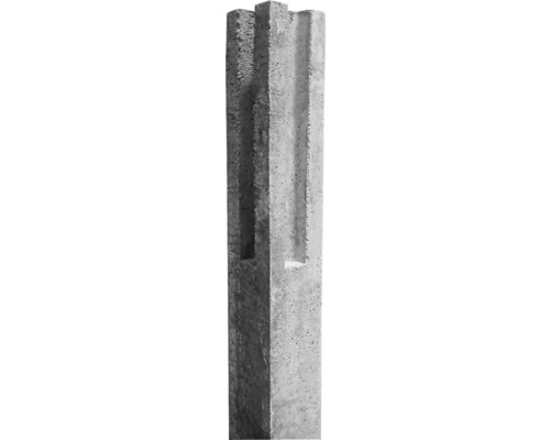 Standaard hoekpaal, enkelzijdig, 39/80 x 11 x 11 cm, grijs