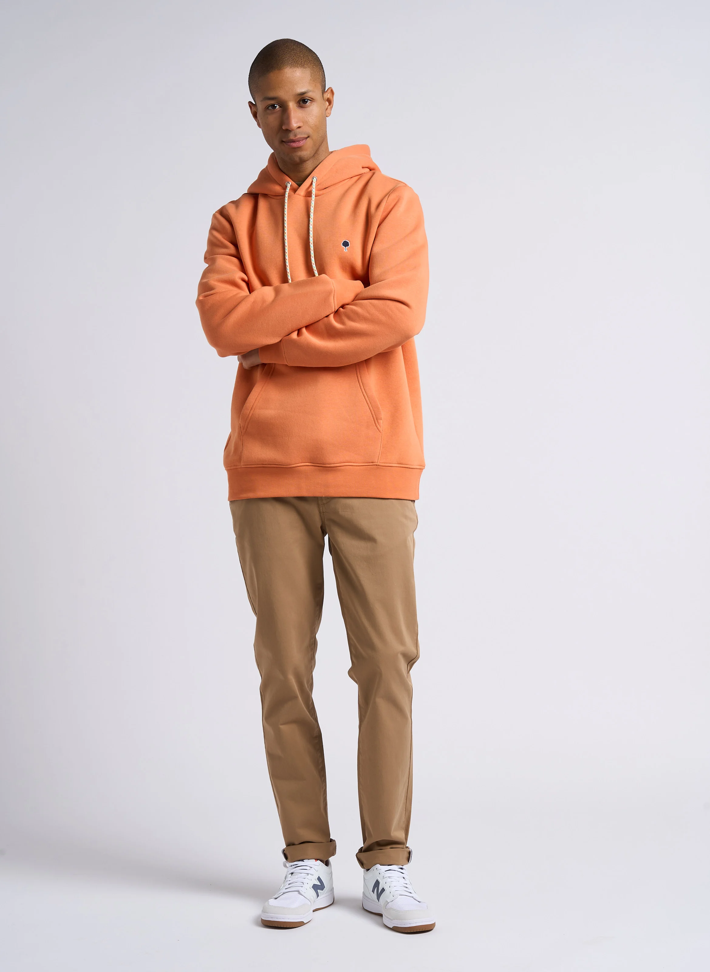 ARCY - Tee-shirt regular-fit brodé en coton mélangé | Kaki