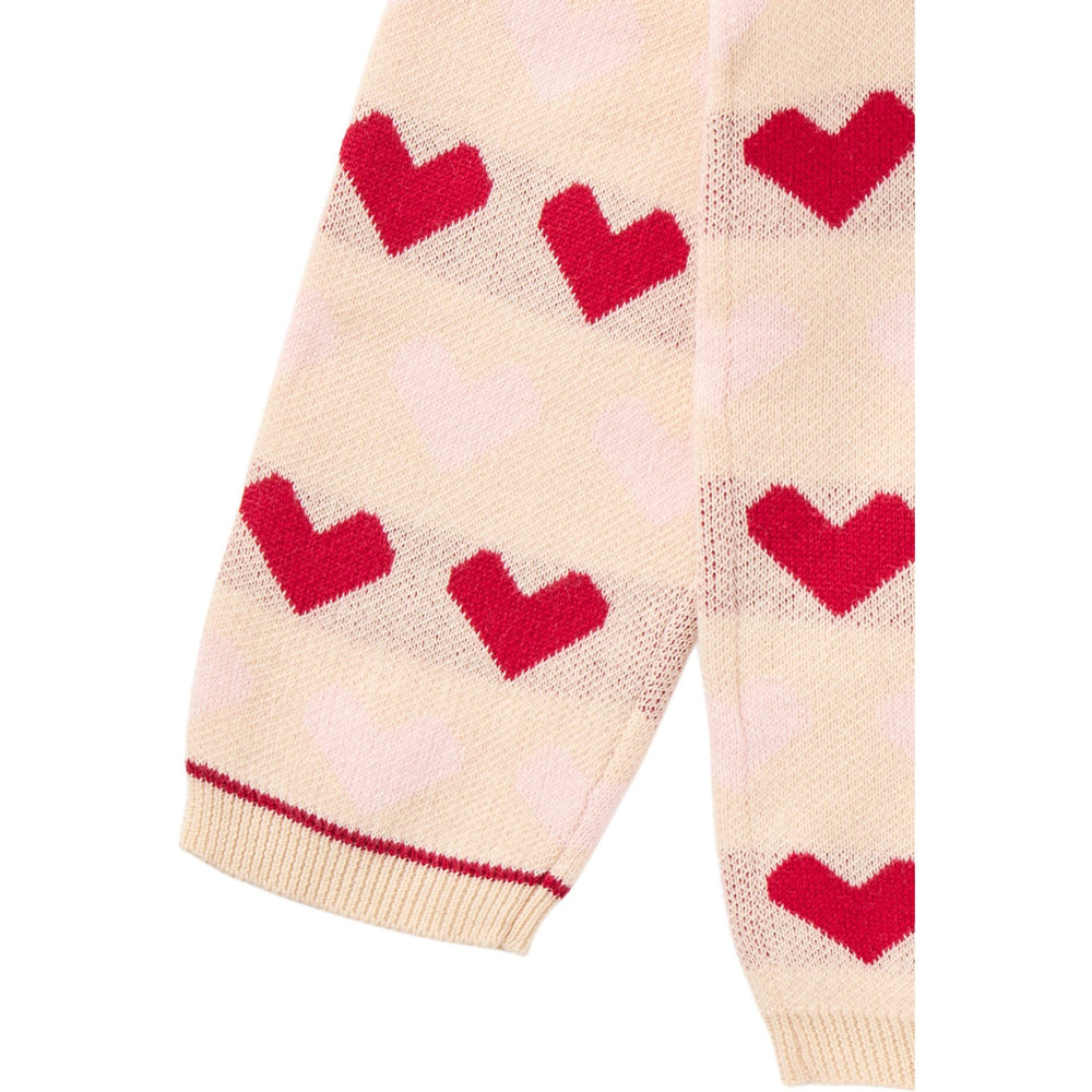 Køb COPENHAGEN COLORS Berry Comb. Strikket Heart Cardigan