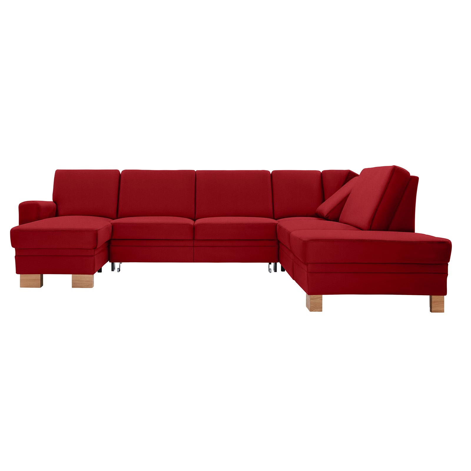 polsterpower Wohnlandschaft - Miro bordeaux - Basismodell - links