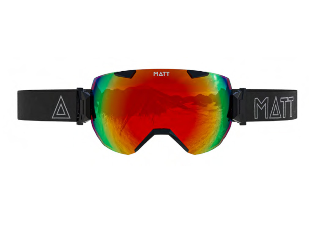 Matt synchro skibril - black/orange