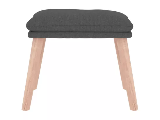 Repose-pied Gris foncé 45x29,5x35 cm Tissu