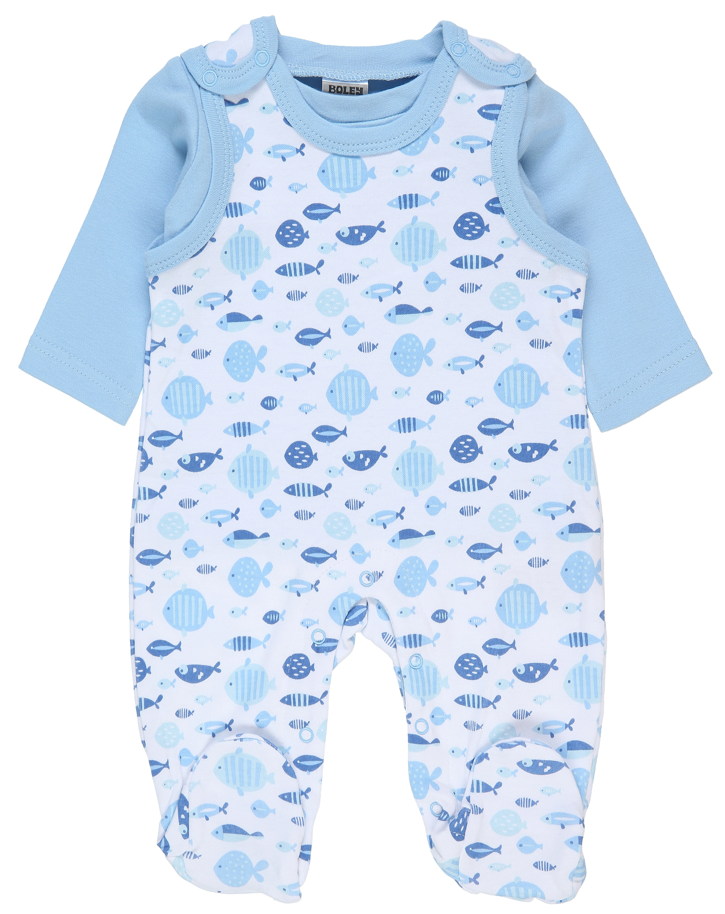 Strampler-Set CAPTAIN FUTURE 2er-Pack in blau/weiß