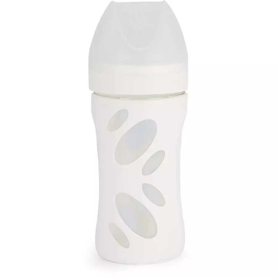 Twistshake Glasflasche Anti-Colic ab 2+ Monate 260 ml, Weiss