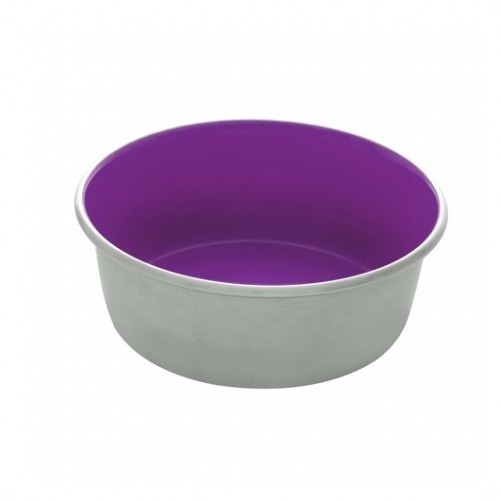 Comedouro antiderrapante Dogit em aço inoxidável, roxo
