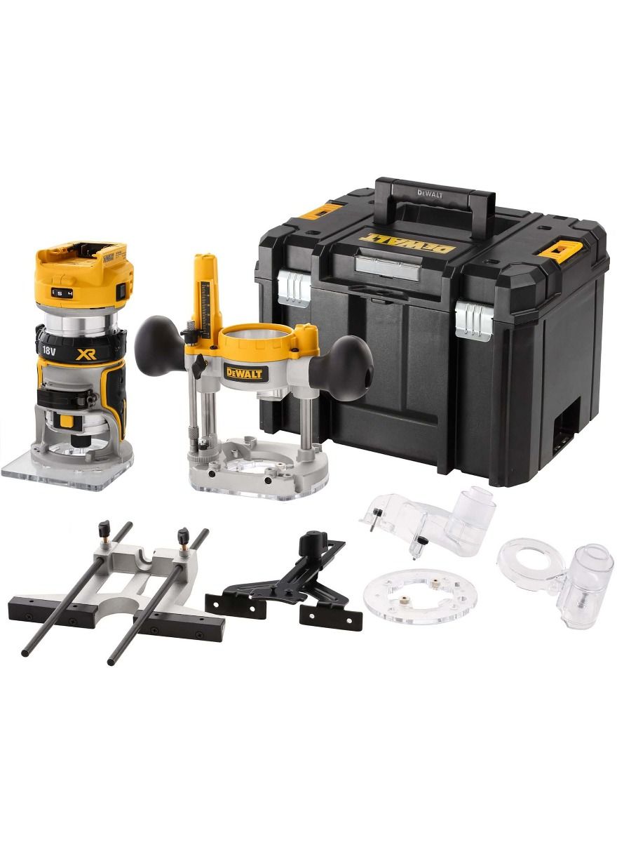 DeWALT DCW604NT 18V Li-ion accu boven-/kantenfrees body in TSTAK