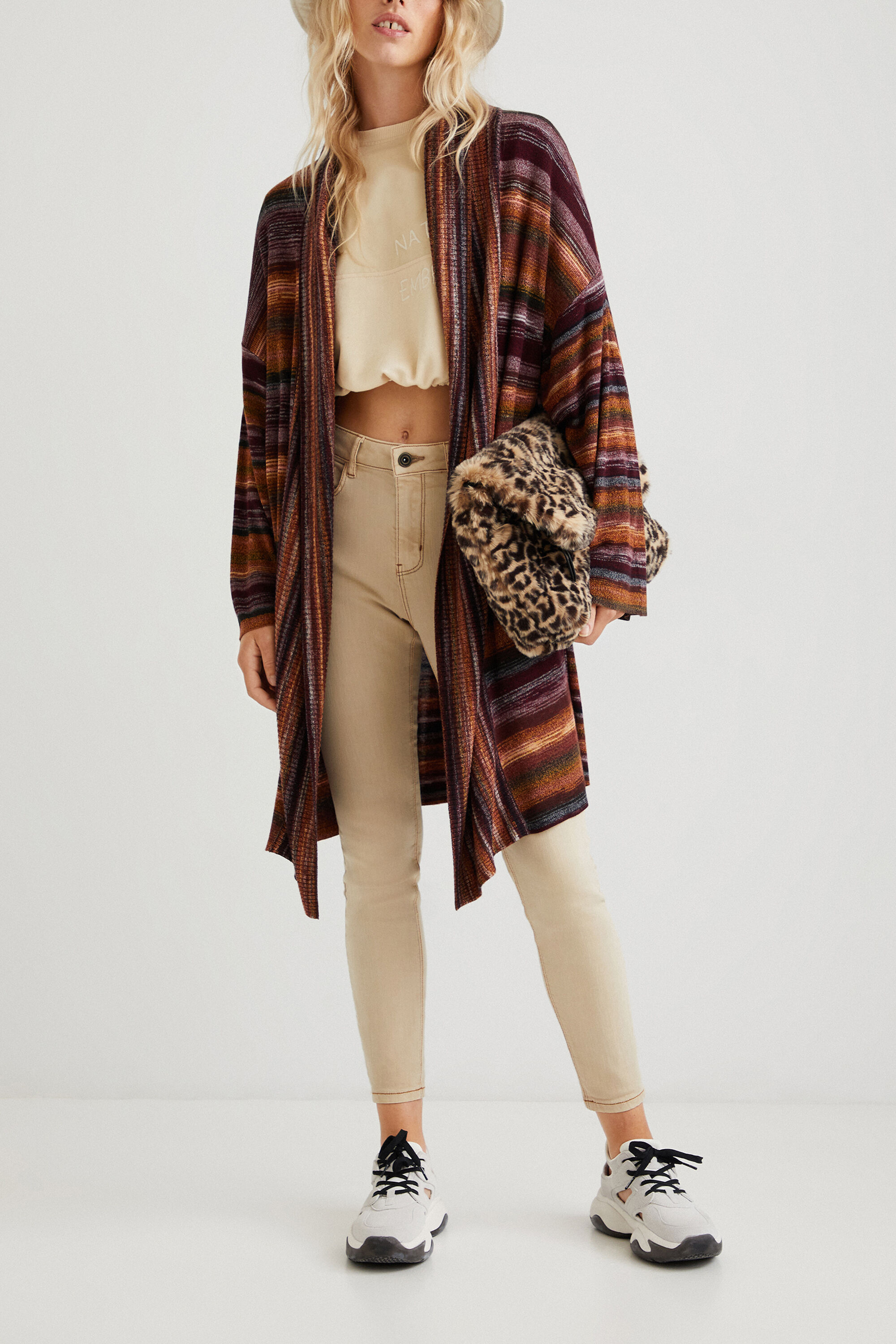 Veste maille ouverte