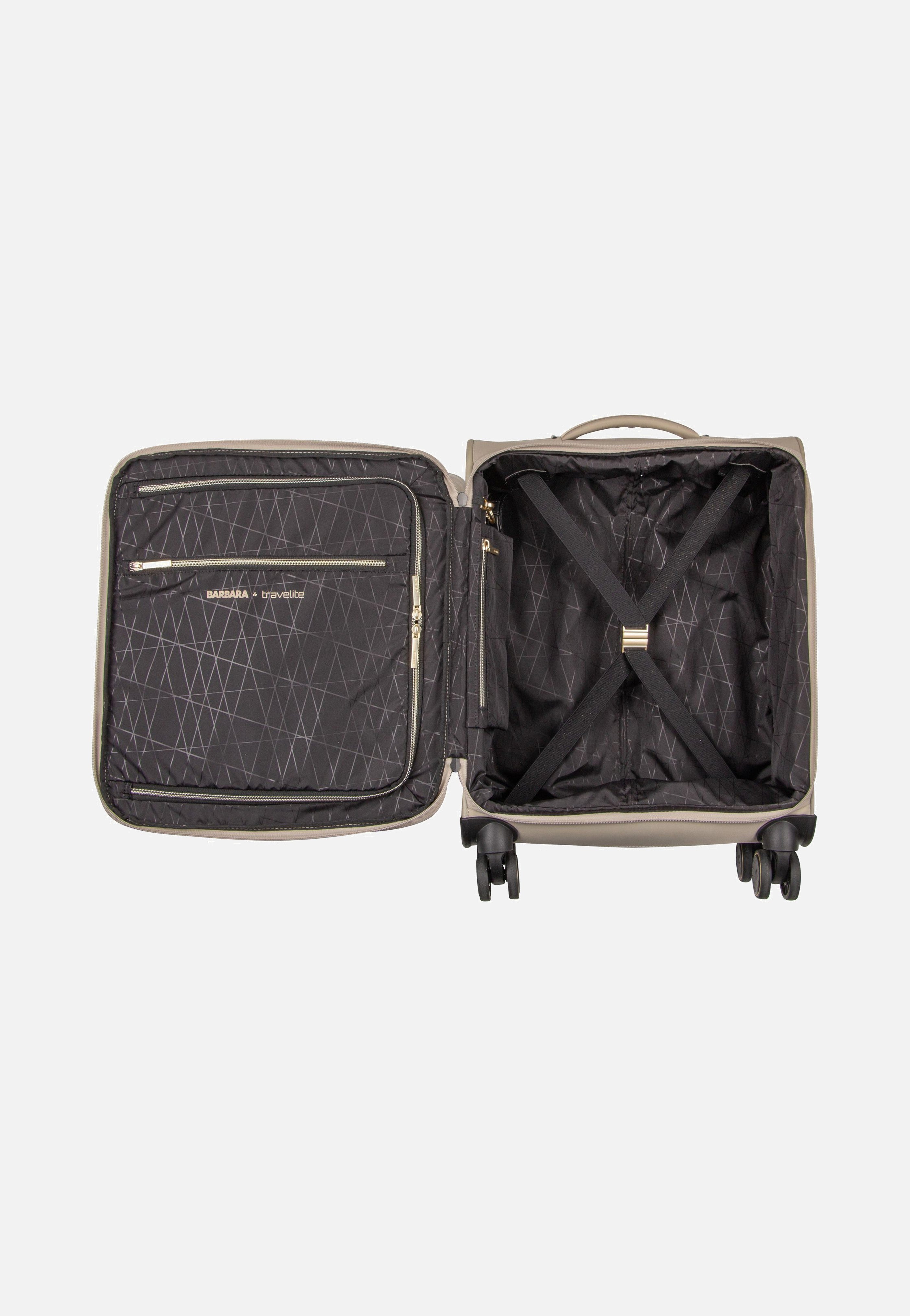 Barbara Stepp 4W Trolley S Exp Satin Nude - Koffer