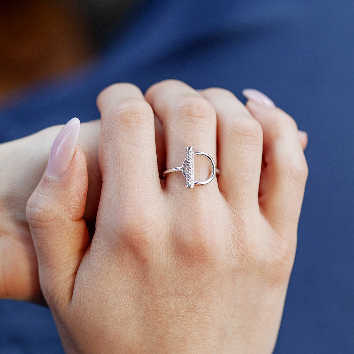 Bague argent 925 zirconias