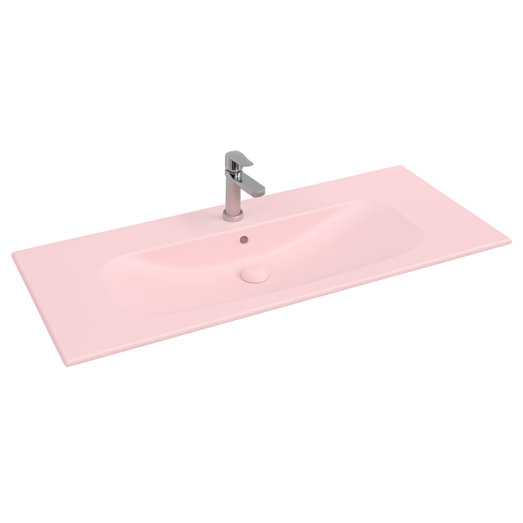 Isvea Infinity wastafel 120x50cm roze