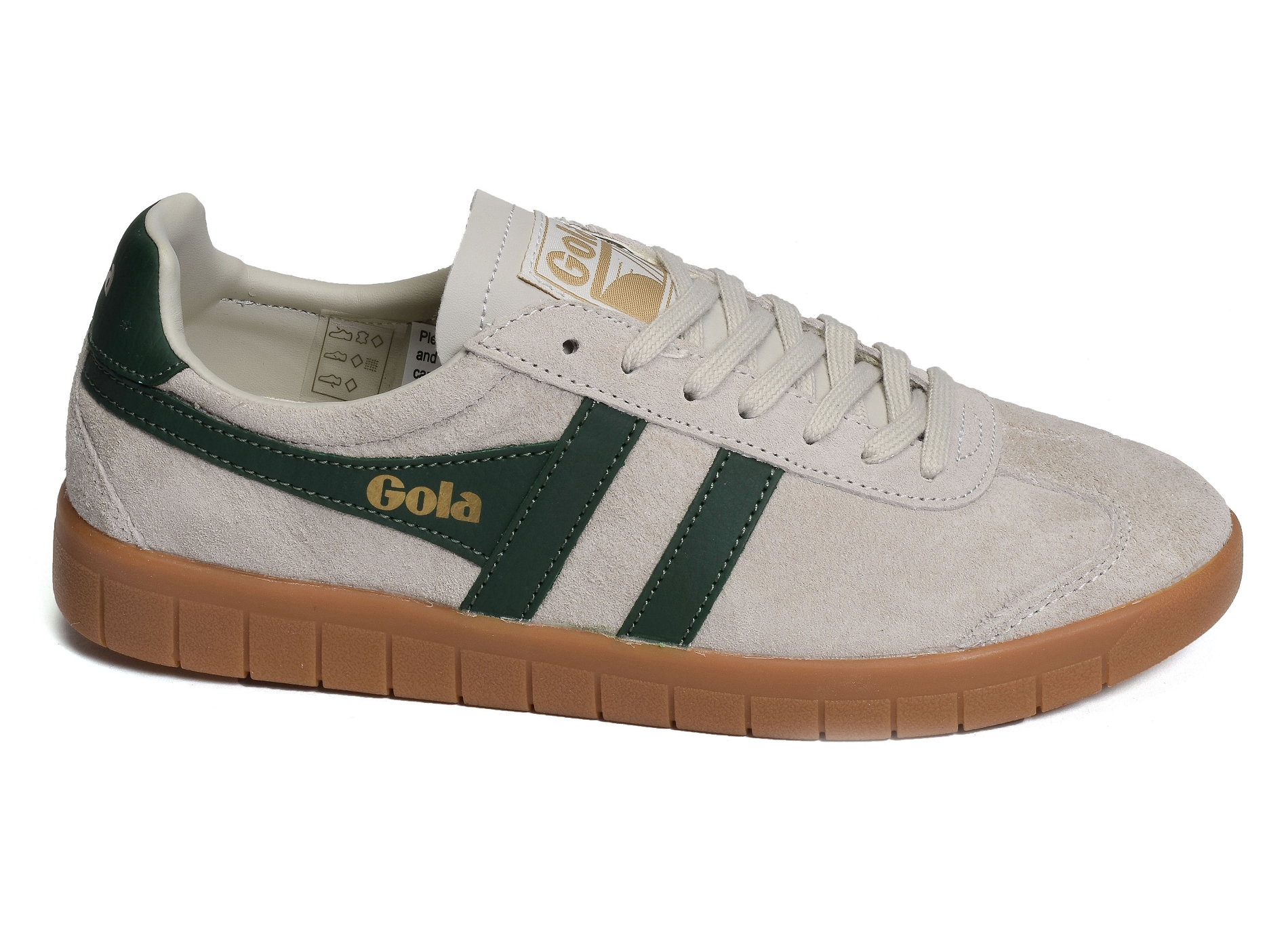 Hurricane suede trainers beige vert