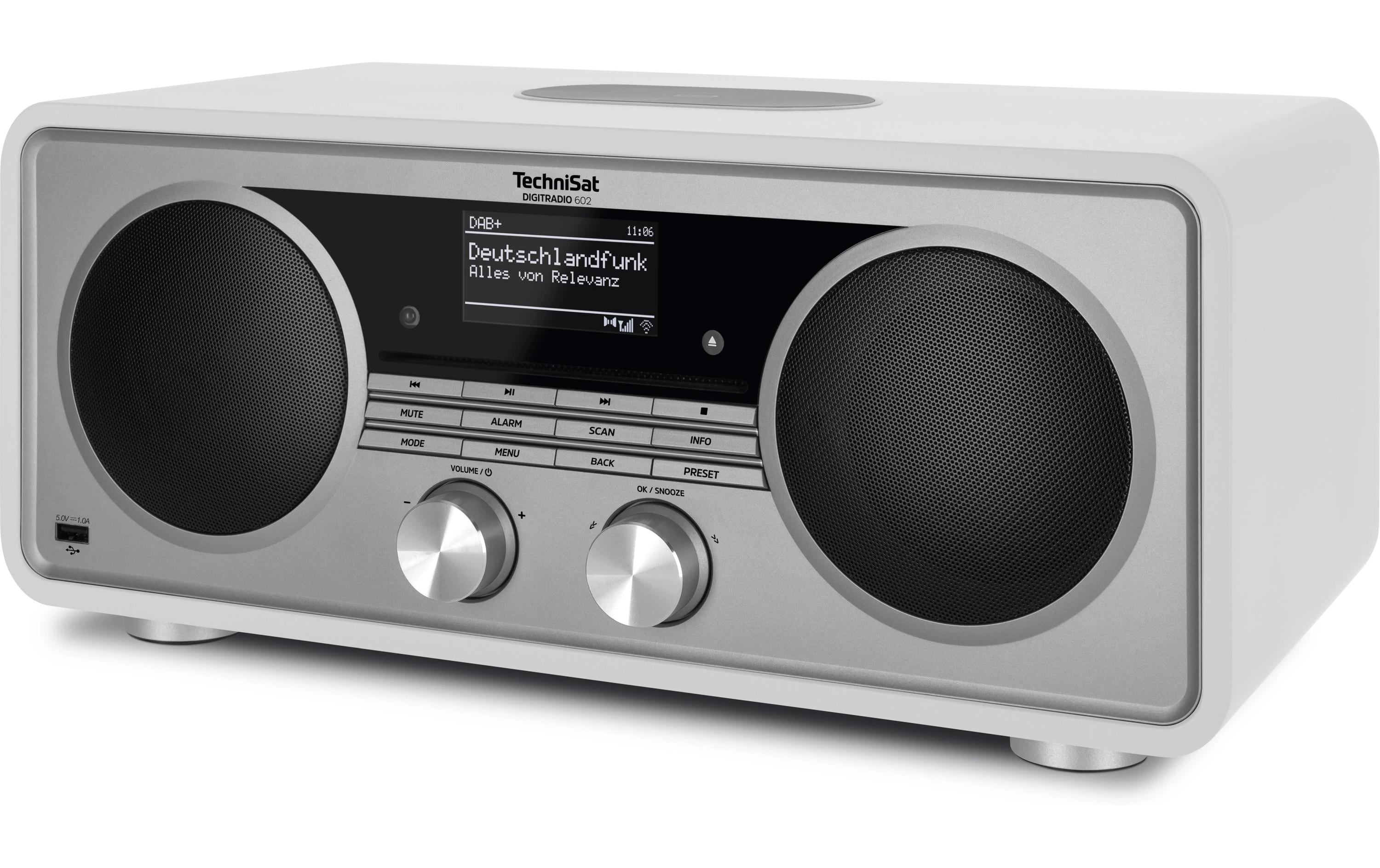 DAB+ Radio DigitRadio 602 Silber/Weiss<br>DAB+ Radio mit WLAN-Funktionalität