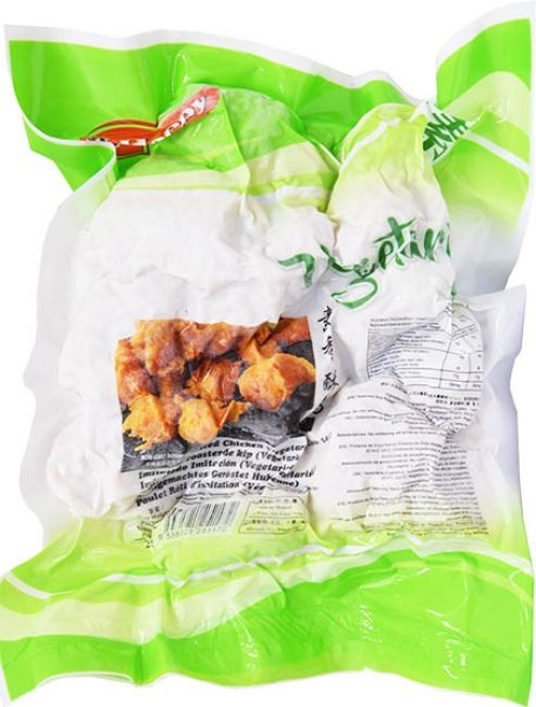 Happy Vegetarian Bevroren Vegetarische Imitatievlees Geroosterde Kip 250g