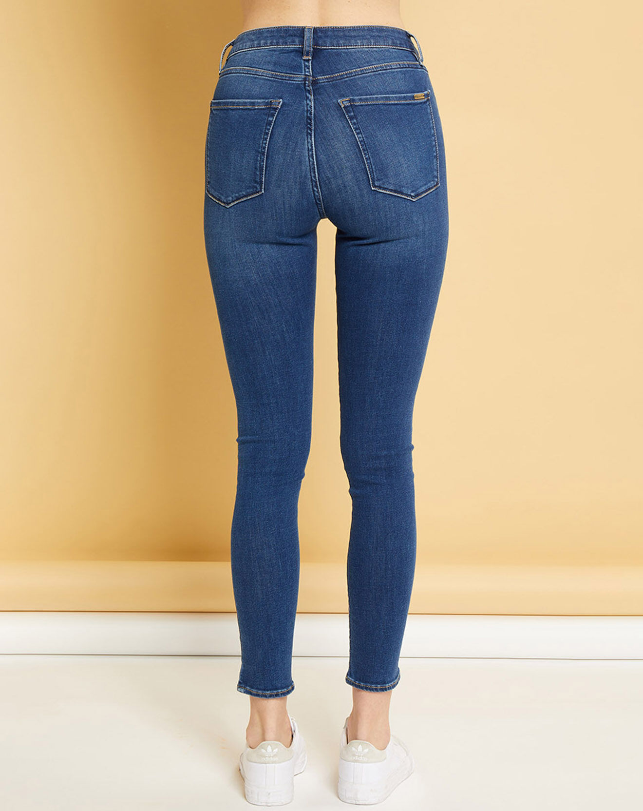 Acquaverde Jean  slim Twiggy bleu foncé