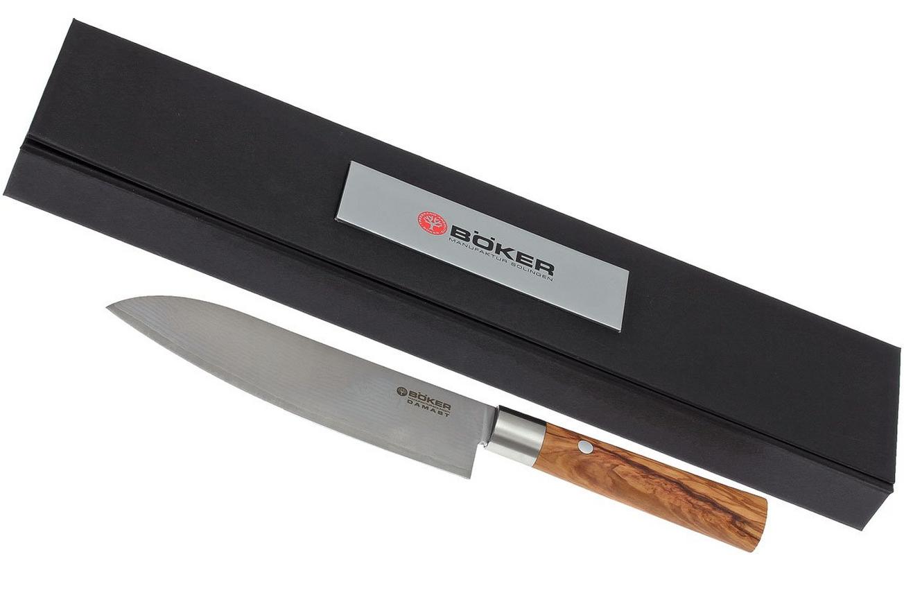 Böker Damast Olive 17,2 cm santoku, 130437DAM