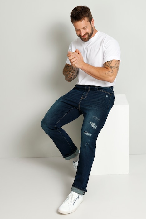 Boston Park Jeans, Bauchfit, destroyed, 5-Pocket, bis Gr. 35