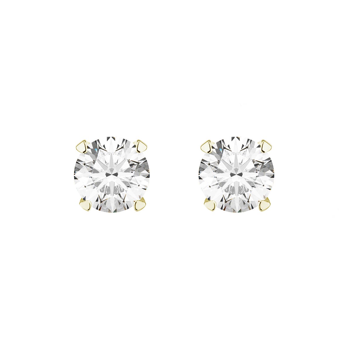 Boucles d'oreilles plaquées or 5mm