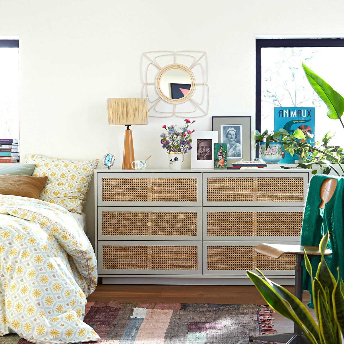 LA REDOUTE INTERIEURS<br>Cômoda 6 gavetas, Paola