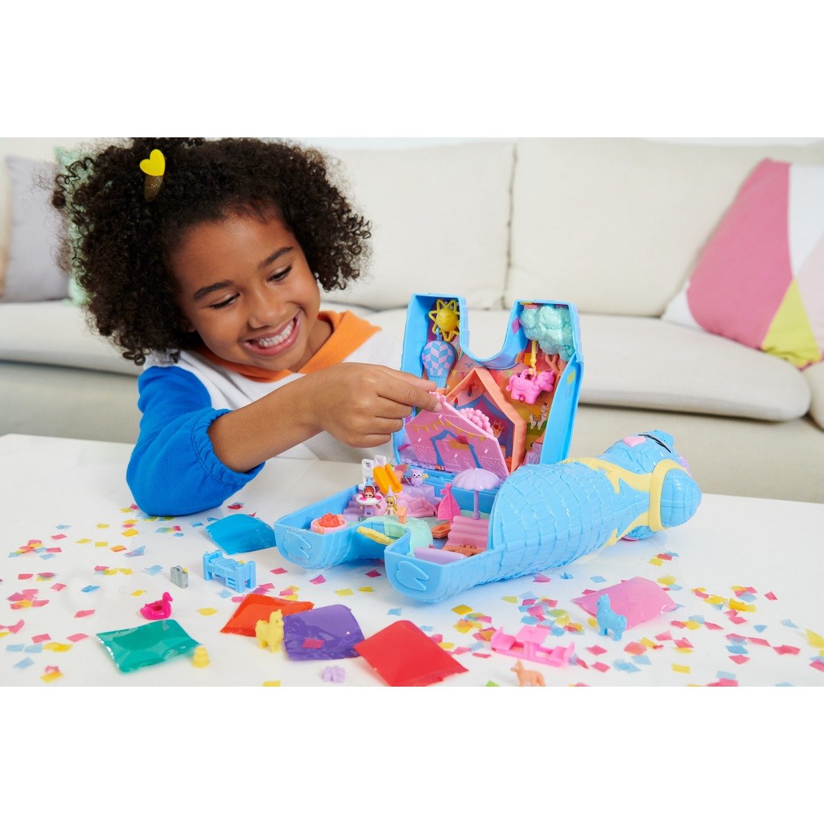 Polly Pocket - Soirée pyjama - Grand coffret Lama surprises