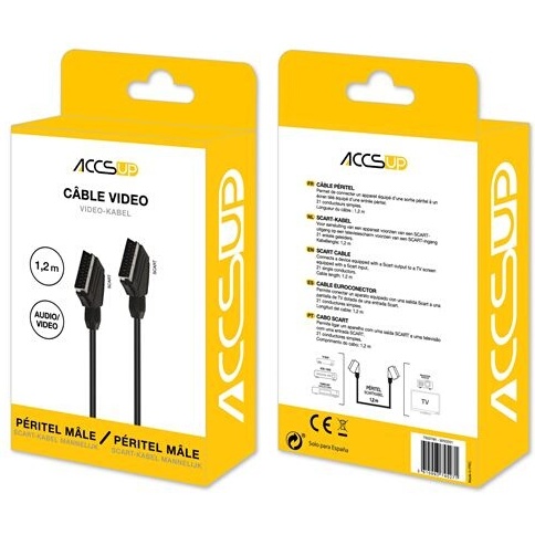 Accessoire TV vidéo Accsup CABLE PERITEL 1,2M NOIR