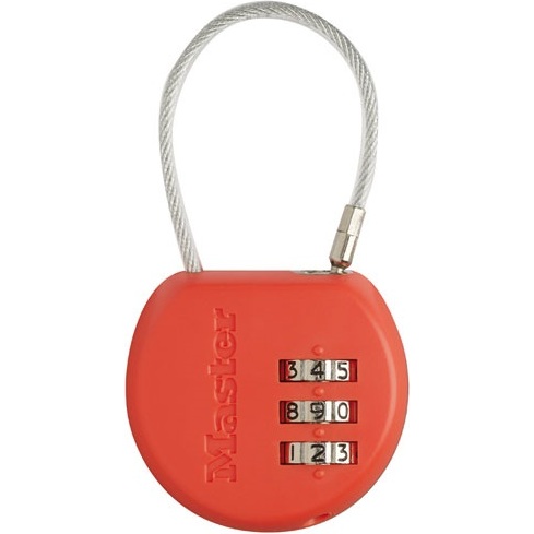 Cadenas à combinaison - porte adresse - 42 mm - anse de 44 mm - coloris ass