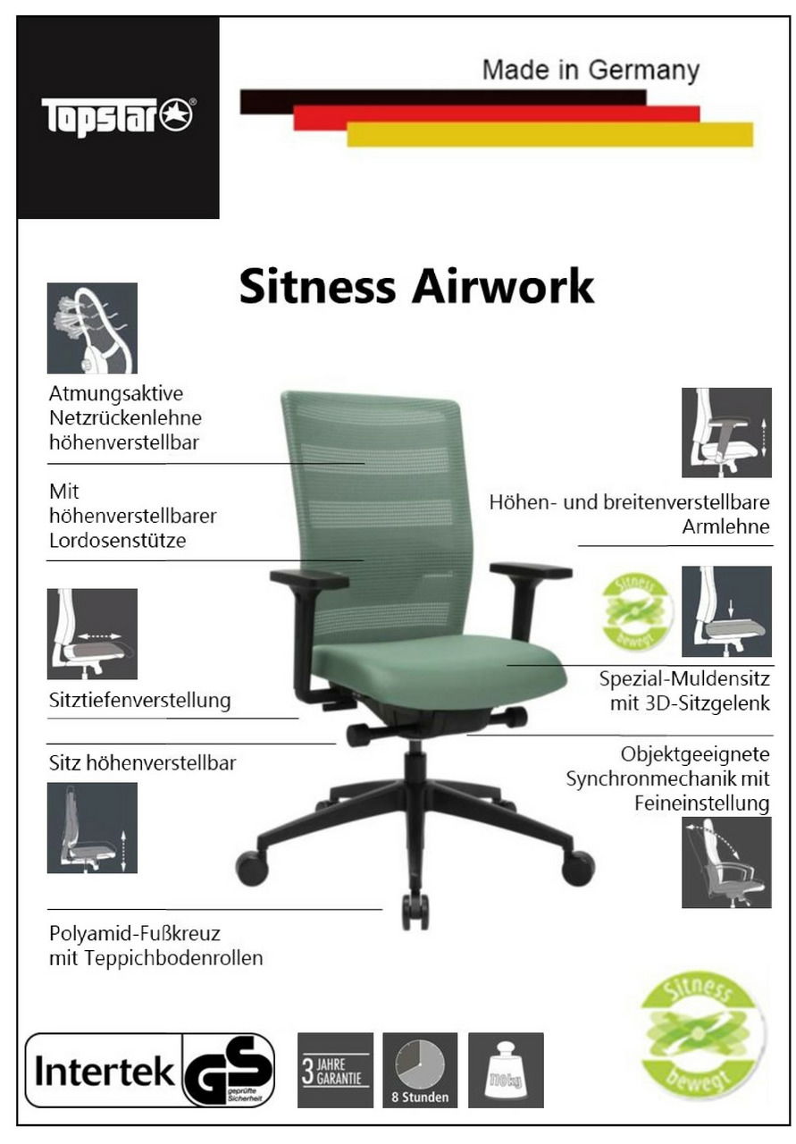 Topstar Bürostuhl SITNESS AIRWORK