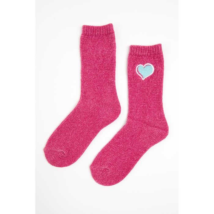 sOxi-Chenille sokken hart - Soxi