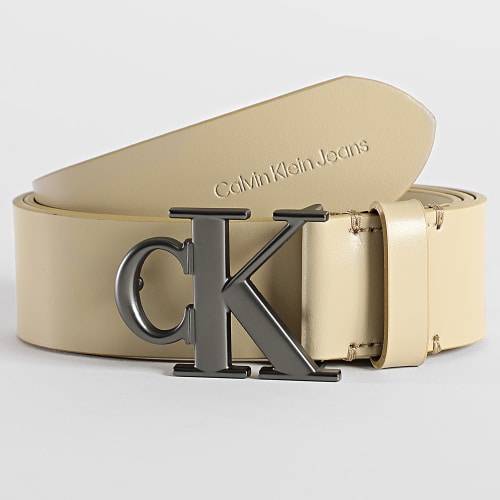 Ceinture Mono Round Plaque 0778 Beige