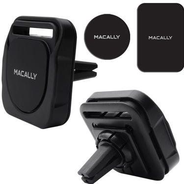 MacAlly - MRINGPOPMAG - Magnetische Autohouder - Zwart - 3 In 1