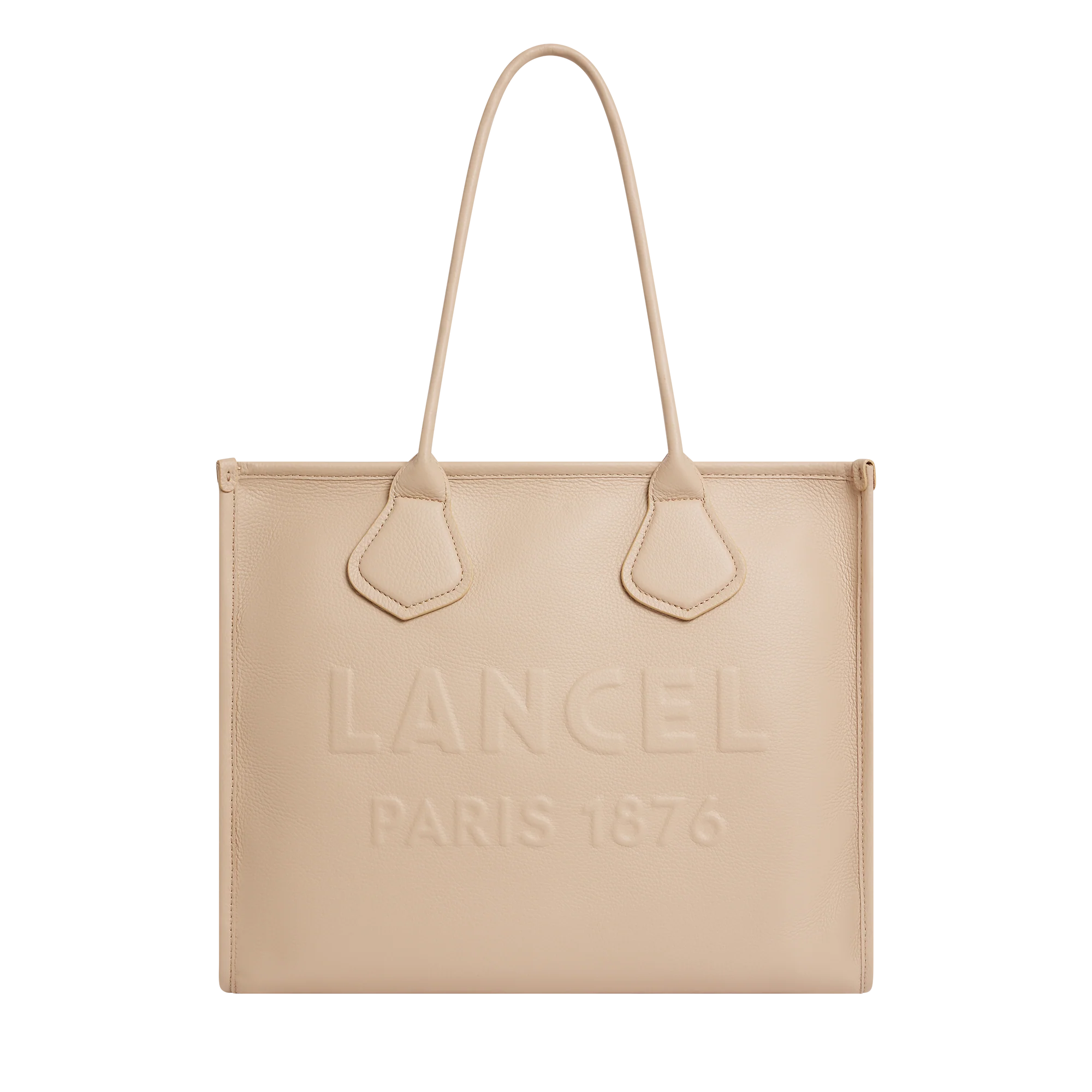 Cabas zippé L Jour de Lancel-Cappuccino