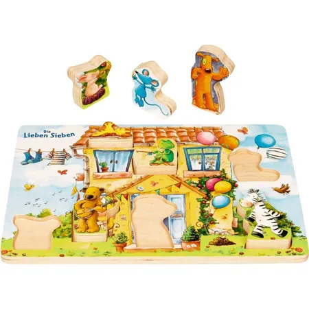 Die Spiegelburg Holz-Puzzle In der Villa Siebenklein 7 Teile