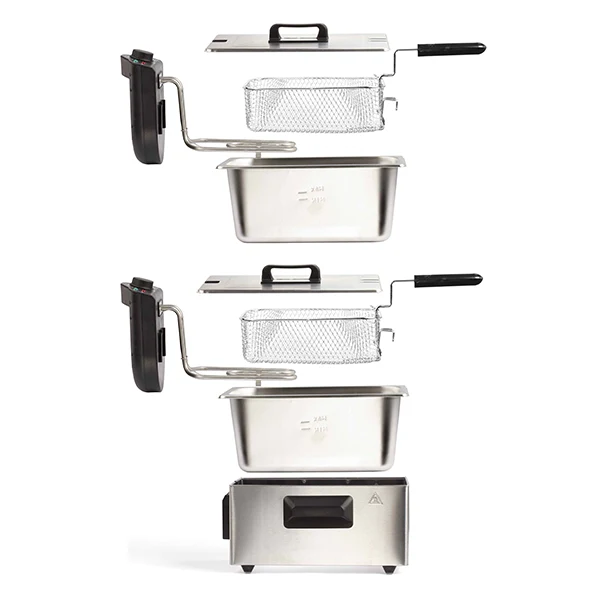 Friteuse double 2 x 3 L inox DOC217 Livoo