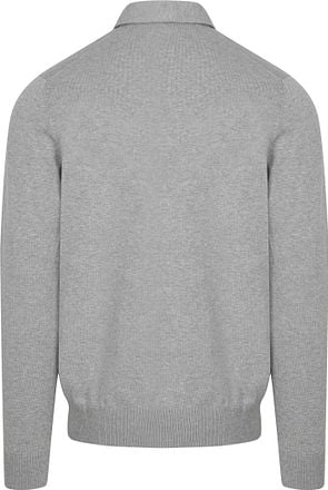 Profuomo Longsleeve Poloshirt Luxury Basic Grijs PP2J00009B-C1 kopen