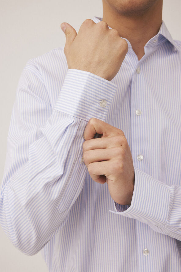 Magasin du Nord Collection Andreas easy-care shirt 1 G Light blue stripe