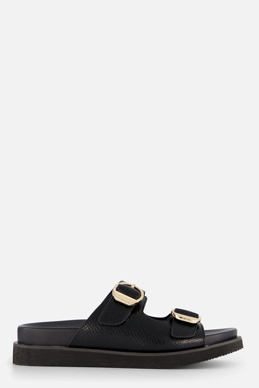 Mexx Nirken Slippers zwart Pu