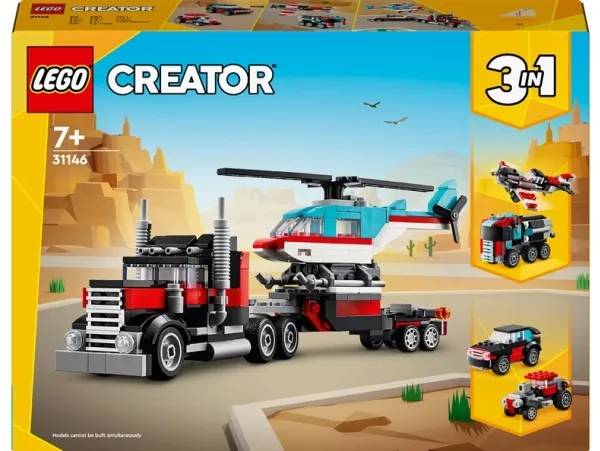 LEGO Creator 31146 Blokvogn med helikopter