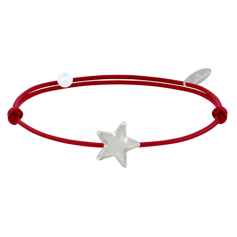 Bracelet Lien Etoile d'Argent - Classics - Rouge